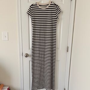 A new day Striped Black and White Maxi Dress